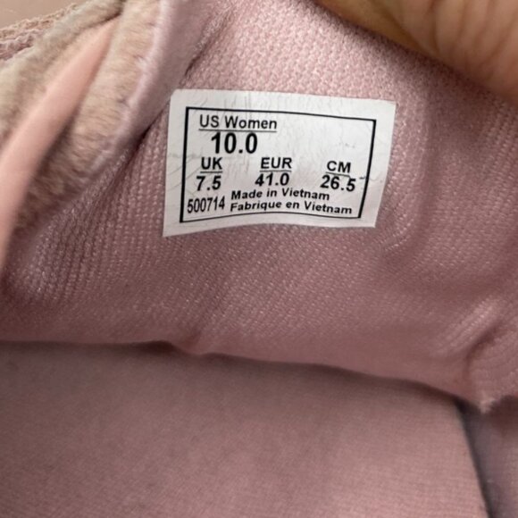 Vans Pink Suede Old Skool V Velcro Sneakers Womens 10 - Picture 10 of 10